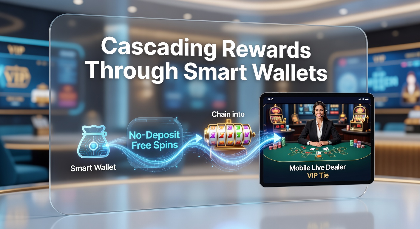 Mobiel scherm met live dealer blackjack op VIP-niveau, gekoppeld aan een slimme wallet interface met reward-keten